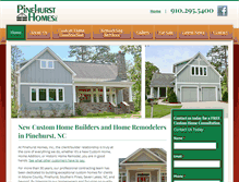 Tablet Screenshot of pinehursthomesinc.com